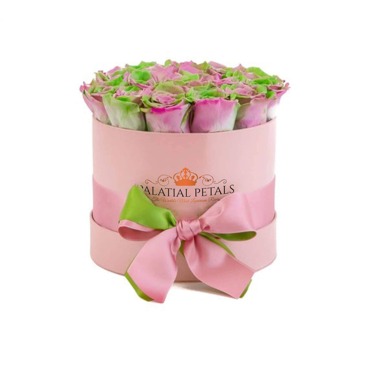 Tropical Preserved Roses in Medium Round Gift Box